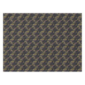 Dark Summer Night Cactus Pattern Tafelkleed (Voorkant (Horizontaal))