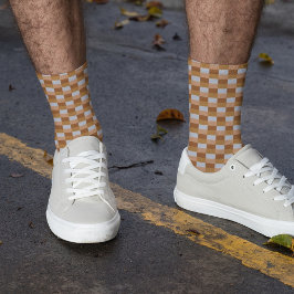 Dark Sunrise in Shades of Brown and Gray Sokken