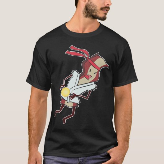 Dark Super Action Bacon T-Shirt (Voorkant)
