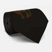 Dark Surreal Labrador Retriever Design Stropdas (Opgerold)