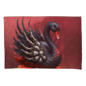 Dark Swan of Bones – Gothic Elegance Kussensloop (Voorkant)