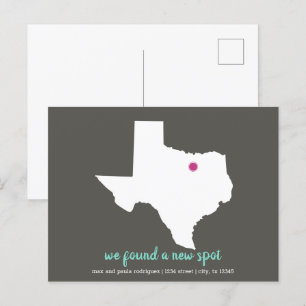 Dark Taupe/Pink We vonden een nieuwe spot - Texas  Briefkaart
