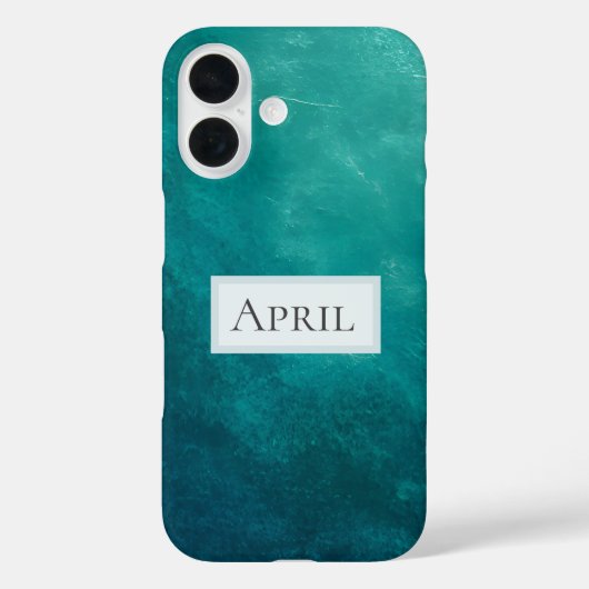 Dark Teal Ombre Texture Case-Mate iPhone Case (Achterkant)