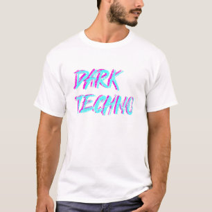 Dark Techno Mannen Tekke Tekkno Raver Party Techno T-shirt