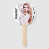 Dark Text Pageant Fan Wavers - Set van 10 fans Handwaaier (Voorkant)