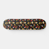 Dark Treasure Island Party Pirate Skateboard (Horz)