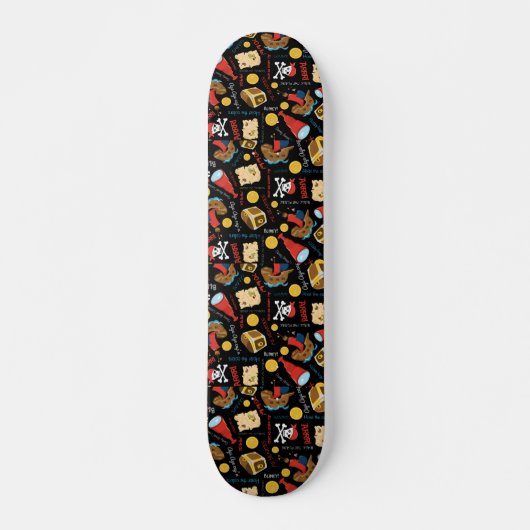 Dark Treasure Island Party Pirate Skateboard (Devant)