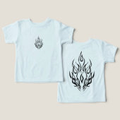 Dark Tribal Flame Mask – Abstract Fire Art Design (Design Recto & Verso)