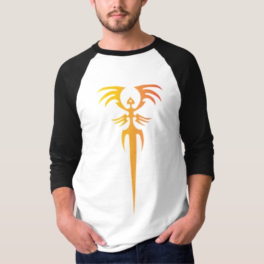 Dark Tribal Phoenix Emblem – Mythic Symbol T-shirt (Voorkant)