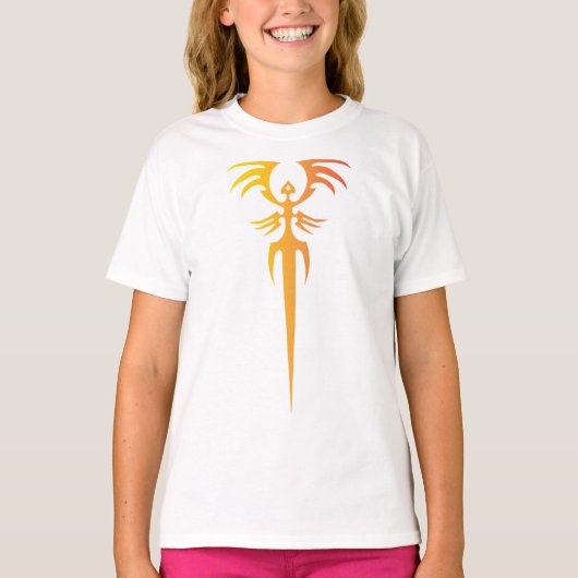 Dark Tribal Phoenix Emblem – Mythic Symbol T-shirt (Voorkant)