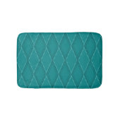 Dark Turquoise Blauwgroen Diamond Pattern Badmat (Voorkant)