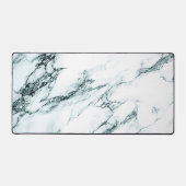 Dark Turquoise Vein Marble Look Gaming Page Bureaumat (Voorkant)