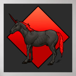 Dark Unicorn Poster
