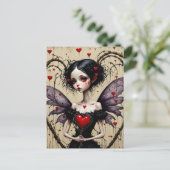 Dark Valentijn Fairy Briefkaart (Staand voorkant)