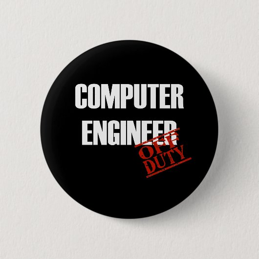 DARK VAN DE INGENIEUR VAN DE COMPUTER RONDE BUTTON 5,7 CM (Voorkant)
