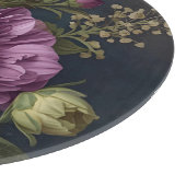 Dark Vintage Flowers Snijplank (Hoek)