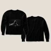 Dark Warrior Shadow Sweatshirt | Minimalist Ninja  (Motif recto et verso)