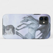 Dark Winged Fantasy Horse iPhone 5 Hoesje (Achterkant (horizontaal))
