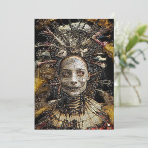 Dark Witch Halloween Kaart