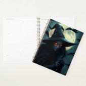 Dark Witch Halloween Planner | Gothic Aesthetic (Devant avec enveloppe)
