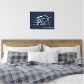 Dark Wolf Canvas Afdruk (Insitu (Slaapkamer))