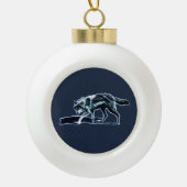 Dark Wolf Keramische Bal Ornament (Voorkant)