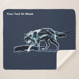 Dark Wolf Sherpa Deken