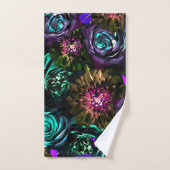 Dark Wonderland Gras Glamor Floral Fleurs (Serviette à main)