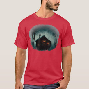Dark Woodland Gothic Cabin Horror Cottagcore Haunt T-shirt