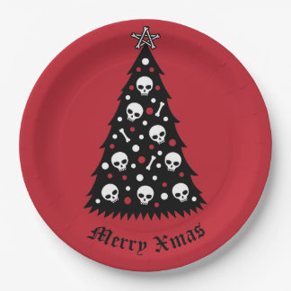 Dark Xmas-structuur Papieren Bordje