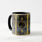 Dark Zodiac Alchemy: Schorpioen Zwart & Goud Mok (Voorkant links)