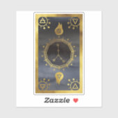 Dark Zodiac Astrology: Kanker Zwart & Goud Sticker (Vel)