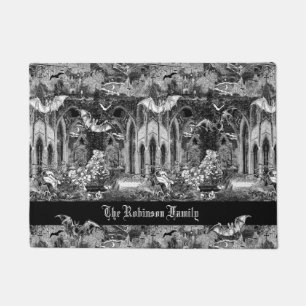 Darkest Gothic Vampires Crypt Graves Bats Gothic B Deurmat