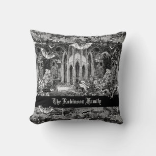 Darkest Gothic Vampires Crypt Graves Bats Gothic B Kussen
