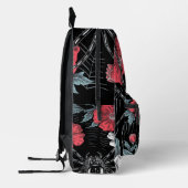 Darkly Romantic Spider Floral Bedrukte Rugzak (Links)