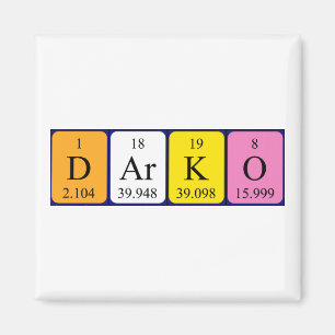 Darko periodieke table name magnet magneet