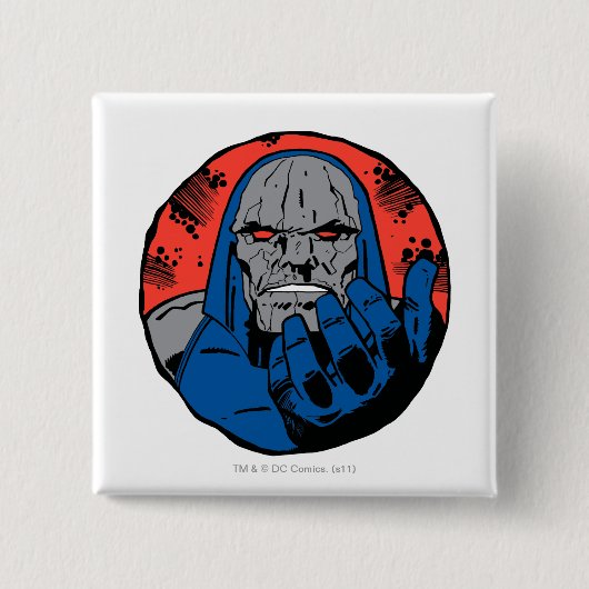 Darkseid Head Shot 2 Vierkante Button 5,1 Cm (Voorkant)