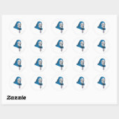 Darkseid Head Shot Ronde Sticker (Vel)