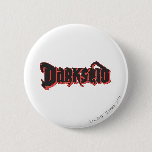 Darkseid Logo Ronde Button 5,7 Cm (Voorkant)