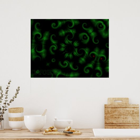 Darkside Design - GreenBeast Poster (Keuken)
