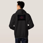 DarkStarBurn Zwarte hart engel Hoodie (Achterkant volledig)