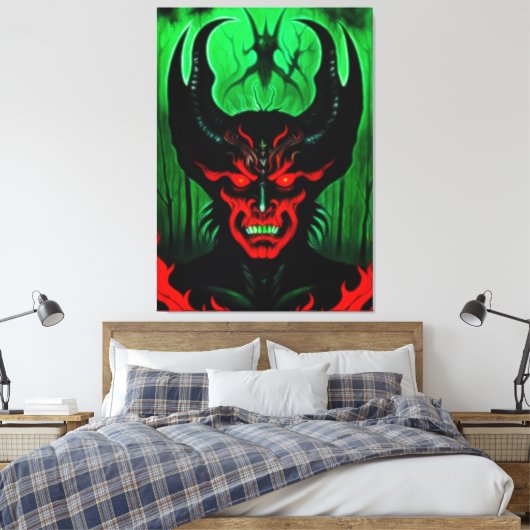 Darkwoods Skinwalker 1 Canvas Afdruk (Insitu (Slaapkamer))