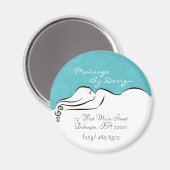 Darla [bleu spa] Magnet (Recto/Verso)