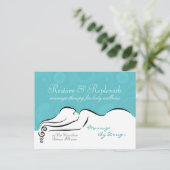 Darla [spa blue] Briefkaart (Staand voorkant)