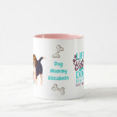 Darling Beagle Dog houdt van MOM Birthday Mok (Midden)