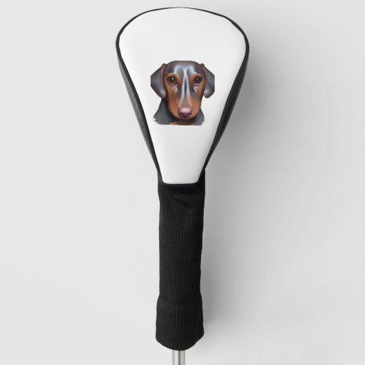 Darling Dachshund Golfheadcover (Voorkant)