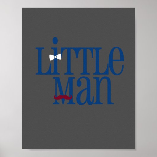 Darling Dapper Little Man Nursery Wall Art Poster (Voorkant)
