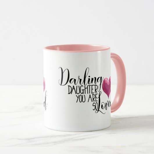 Darling Daughter waar je zo van houdt Mok (Voorkant rechts)