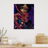 Darling Dragonling I ART PRINT dragon fairy (Keuken)