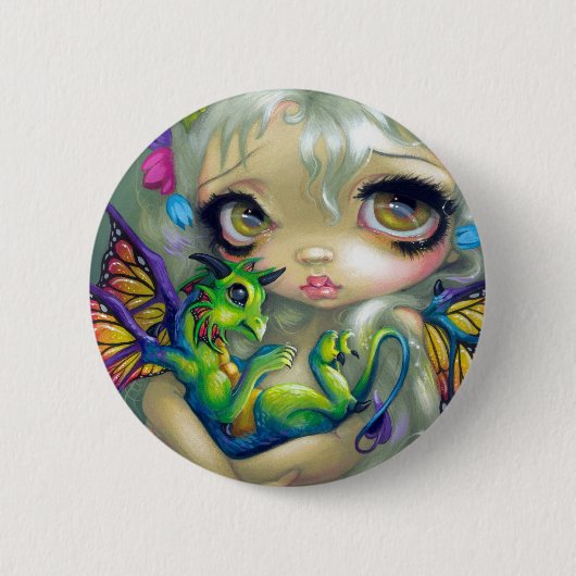 "Darling Dragonling IV"-Button Ronde Button 5,7 Cm (Voorkant)